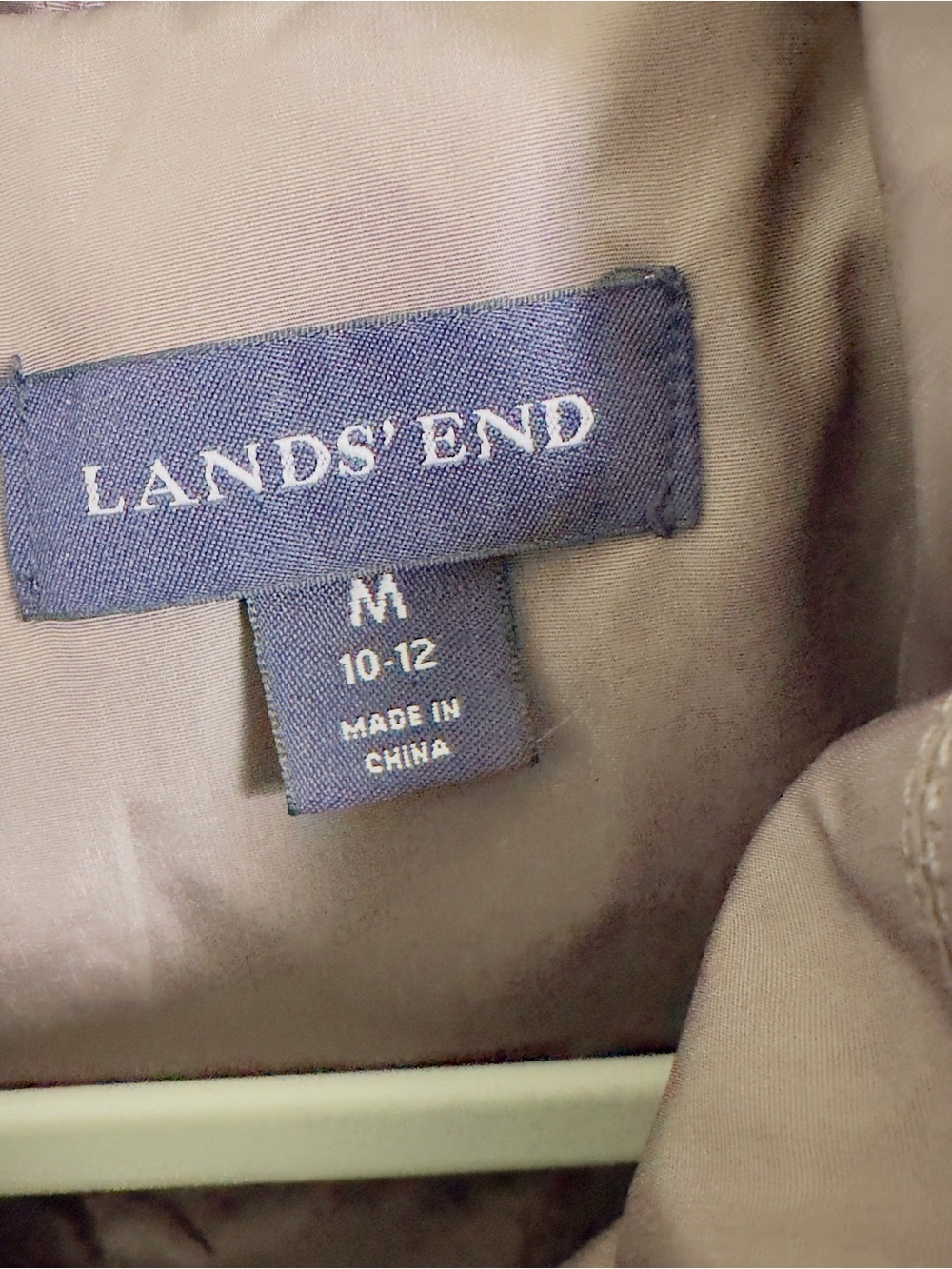Lands' End Gray Quilted Puffer Vest - Picture 7 of 10